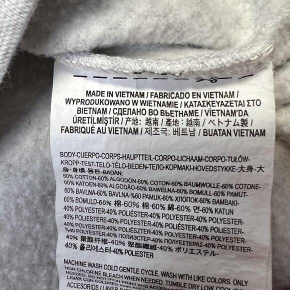 Vans Sweatshirt Mens Medium Gray Off The Wall Palm Trees Crewneck Pullover Skate - Picture 5 of 9